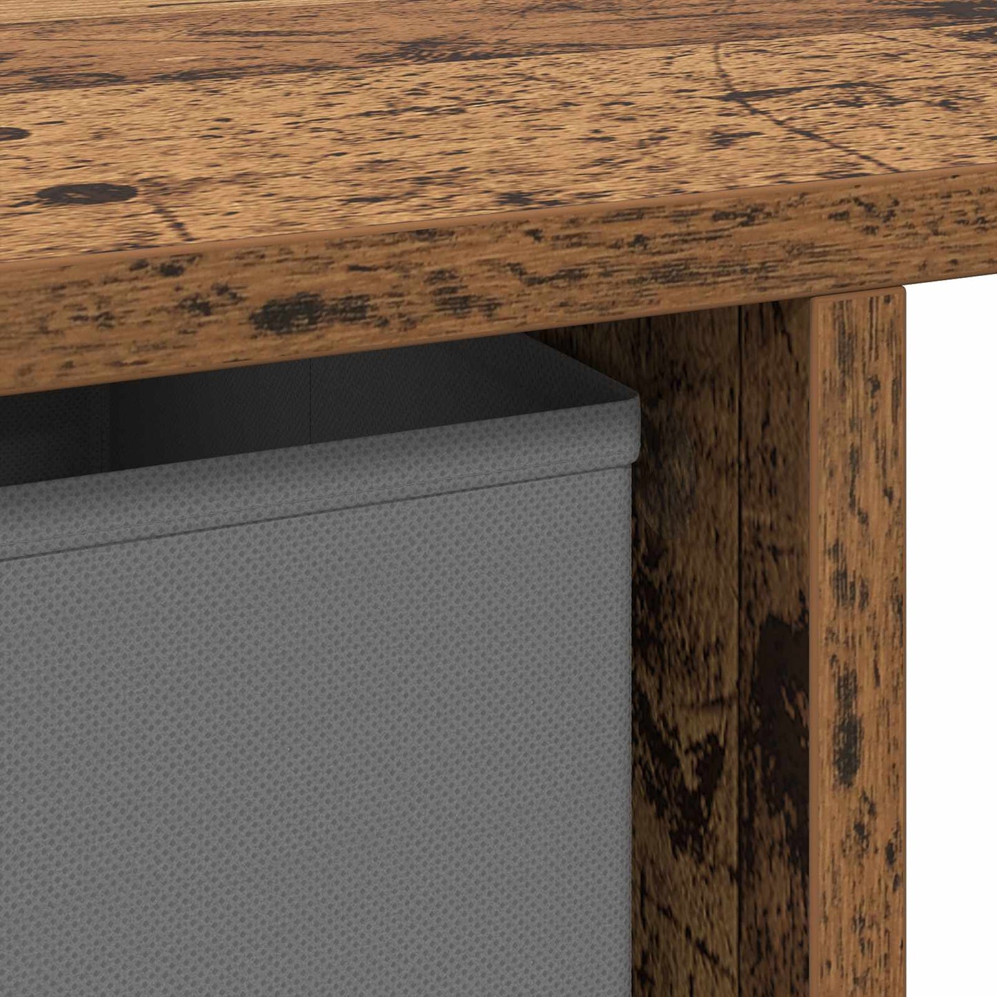 vidaXL Desk with Drawer Old Wood 100 x 40 x 75 cm Engineered Wood