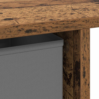 vidaXL Desk with Drawer Old Wood 100 x 40 x 75 cm Engineered Wood