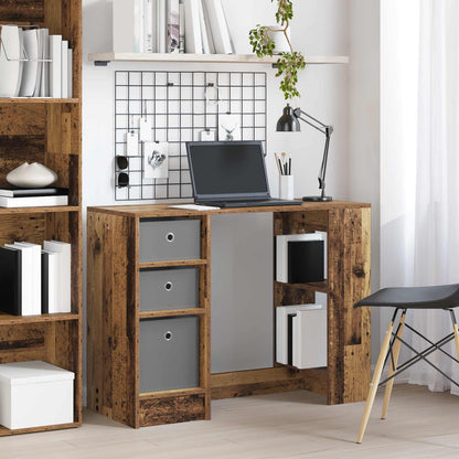 vidaXL Desk with Drawer Old Wood 100 x 40 x 75 cm Engineered Wood