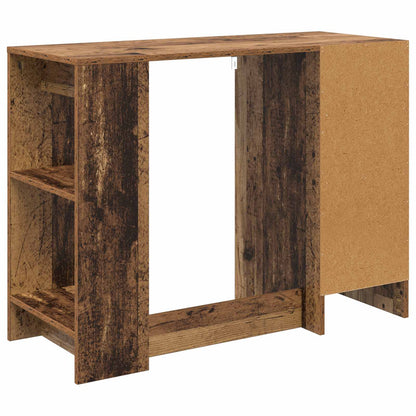vidaXL Desk with Drawer Old Wood 100 x 40 x 75 cm Engineered Wood