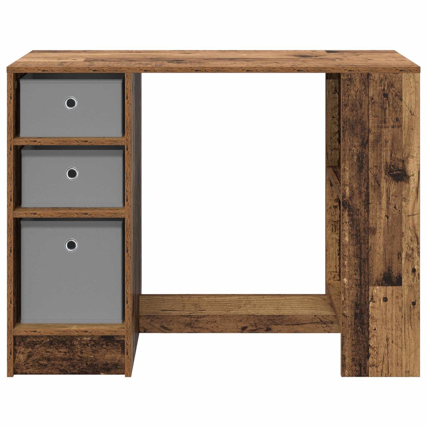 vidaXL Desk with Drawer Old Wood 100 x 40 x 75 cm Engineered Wood