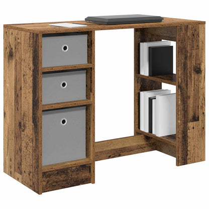 vidaXL Desk with Drawer Old Wood 100 x 40 x 75 cm Engineered Wood