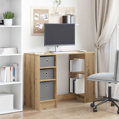 vidaXL Desk with Drawer Artisan Oak 100 x 40 x 75 cm Engineered Wood