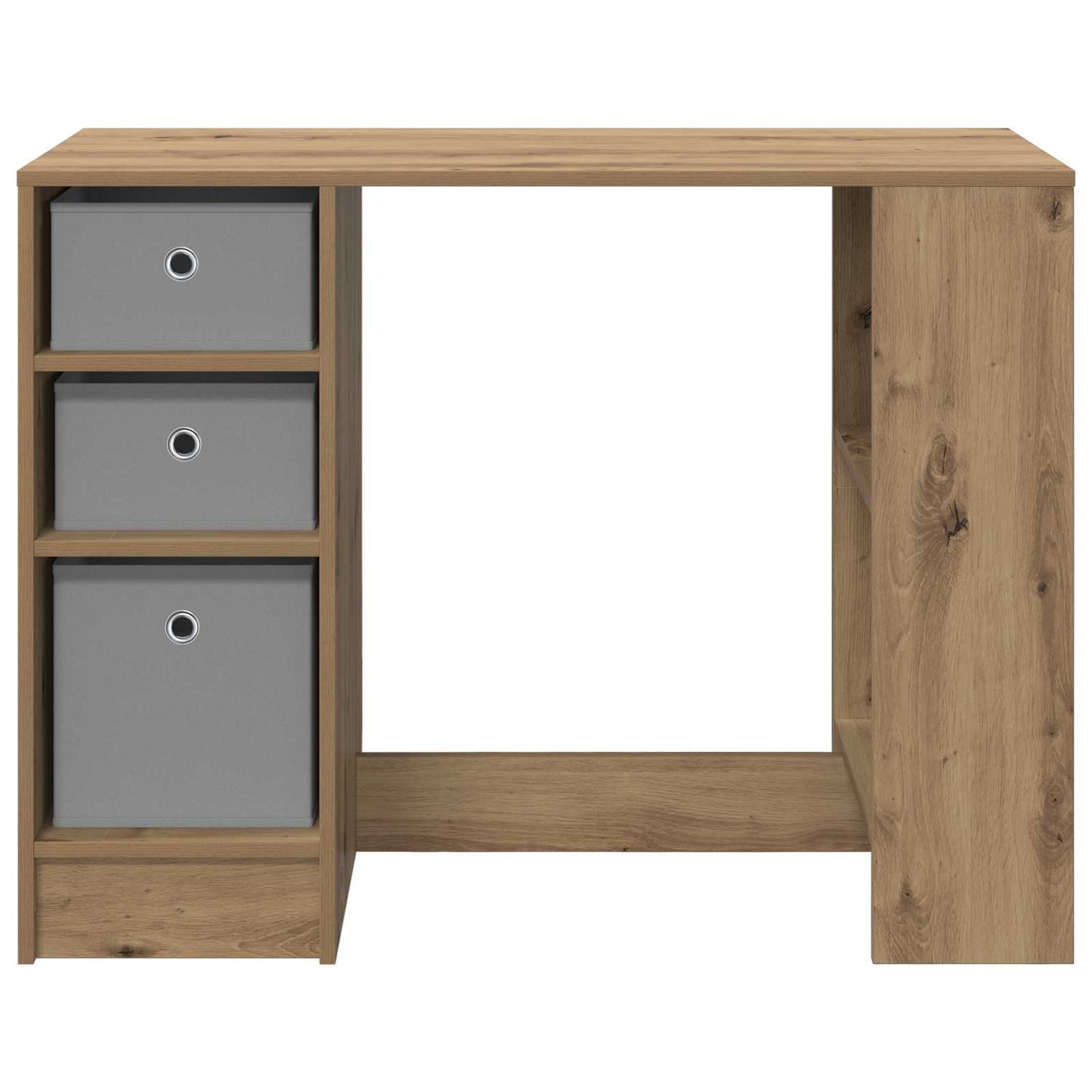 vidaXL Desk with Drawer Artisan Oak 100 x 40 x 75 cm Engineered Wood