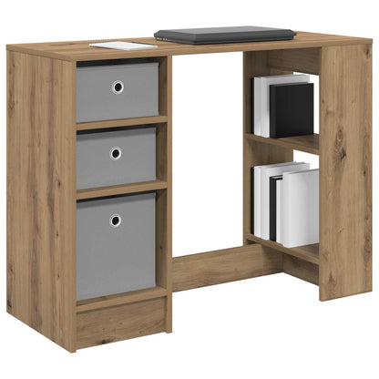 vidaXL Desk with Drawer Artisan Oak 100 x 40 x 75 cm Engineered Wood