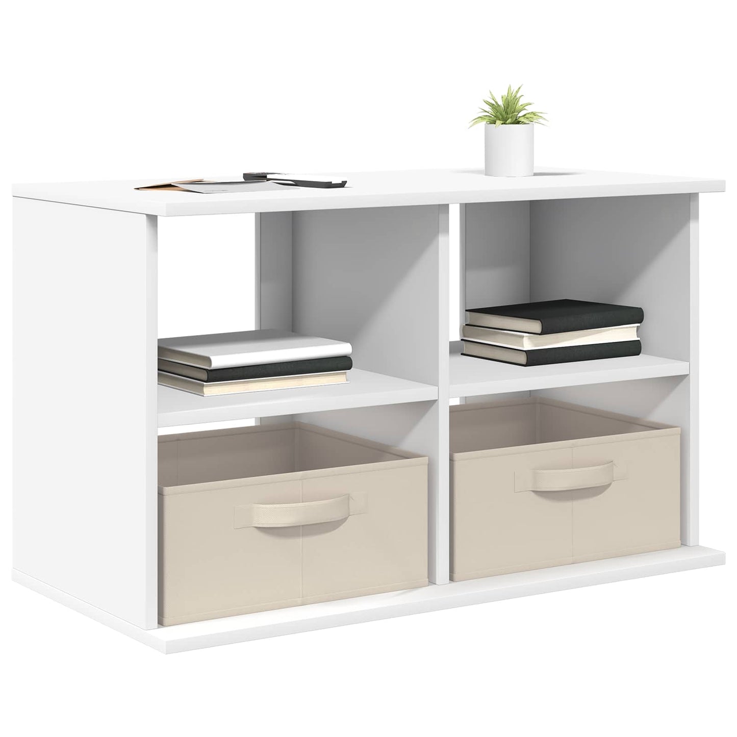 vidaXL TV stand with Drawer White 79 x 40 x 48 cm