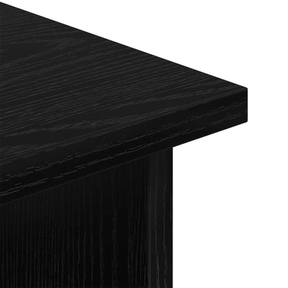 vidaXL TV stand with Drawer Black Oak 79 x 40 x 48 cm