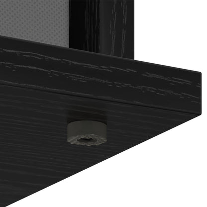 vidaXL TV stand with Drawer Black Oak 79 x 40 x 48 cm