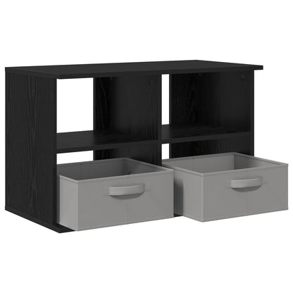 vidaXL TV stand with Drawer Black Oak 79 x 40 x 48 cm