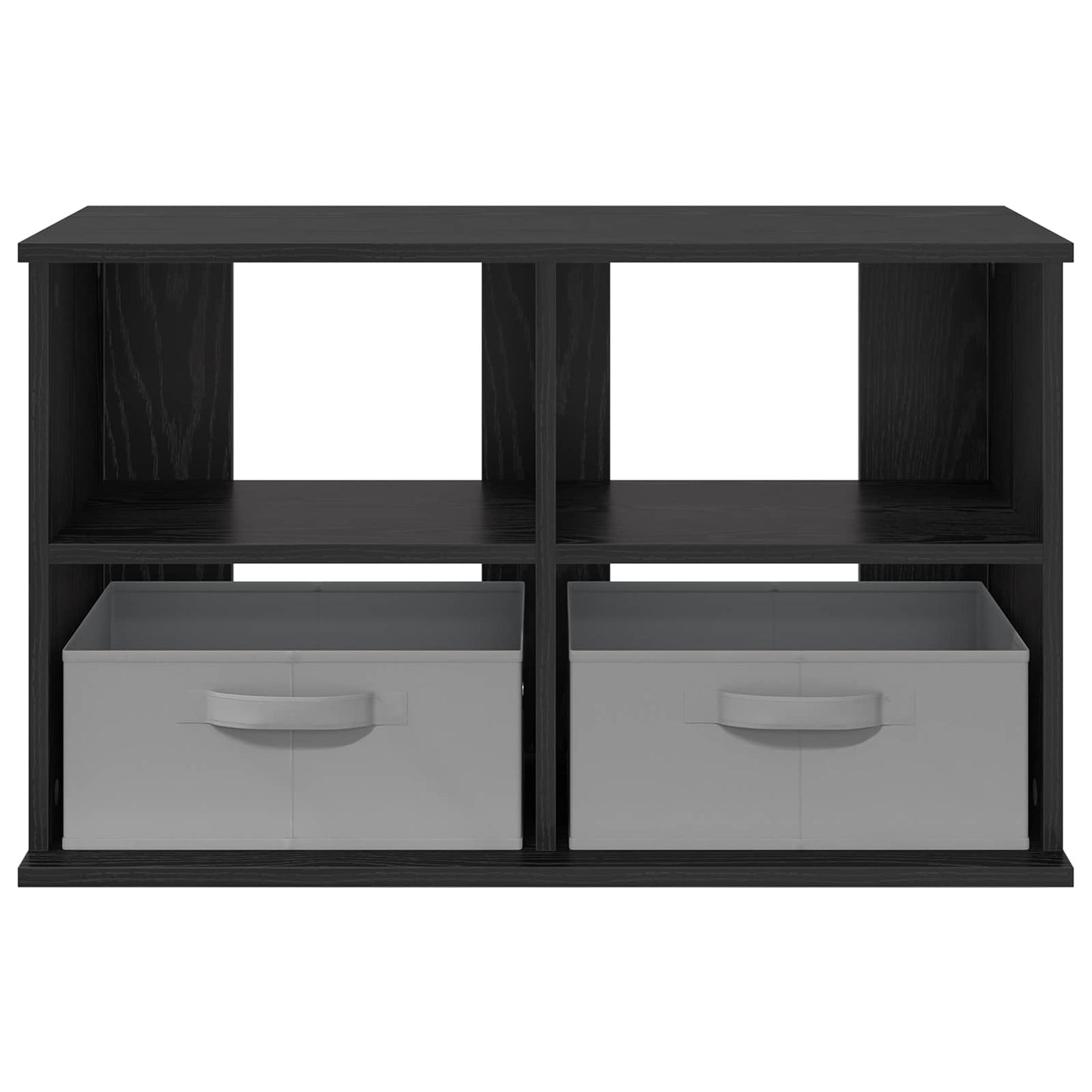 vidaXL TV stand with Drawer Black Oak 79 x 40 x 48 cm