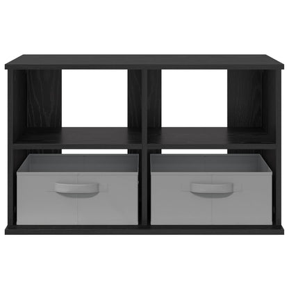 vidaXL TV stand with Drawer Black Oak 79 x 40 x 48 cm