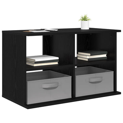 vidaXL TV stand with Drawer Black Oak 79 x 40 x 48 cm