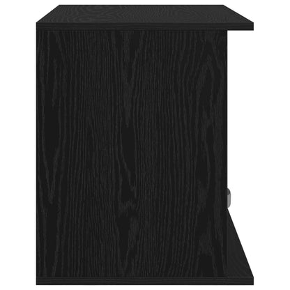vidaXL TV stand with Drawer Black Oak 79 x 40 x 48 cm