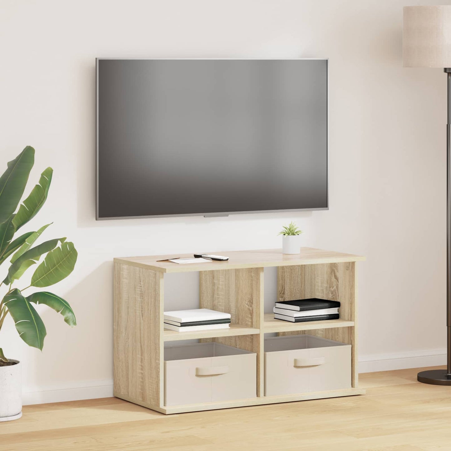 vidaXL TV stand with Drawer Sonoma Oak 79 x 40 x 48 cm