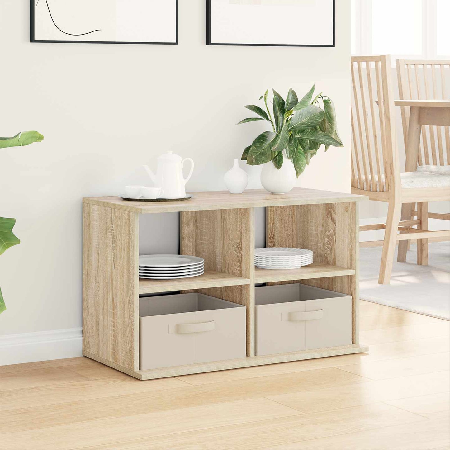 vidaXL TV stand with Drawer Sonoma Oak 79 x 40 x 48 cm