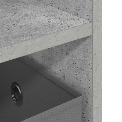 vidaXL TV stand with Drawer Concrete Grey 79 x 40 x 48 cm