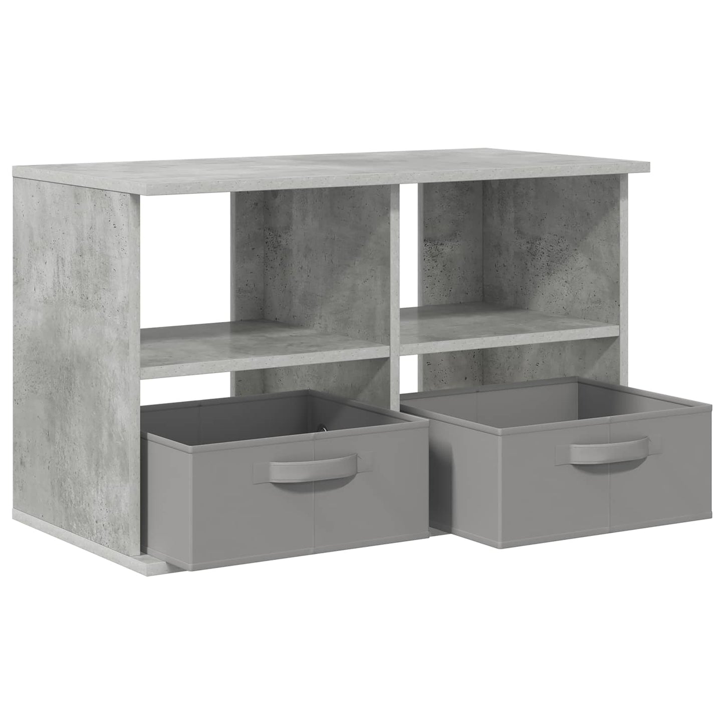 vidaXL TV stand with Drawer Concrete Grey 79 x 40 x 48 cm