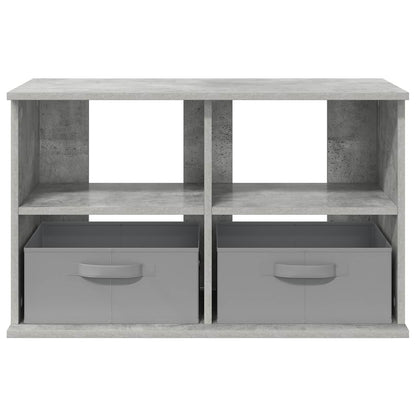 vidaXL TV stand with Drawer Concrete Grey 79 x 40 x 48 cm
