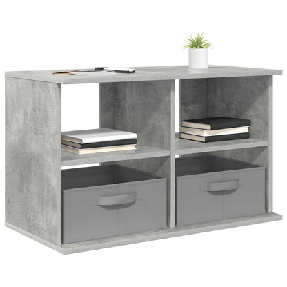 vidaXL TV stand with Drawer Concrete Grey 79 x 40 x 48 cm