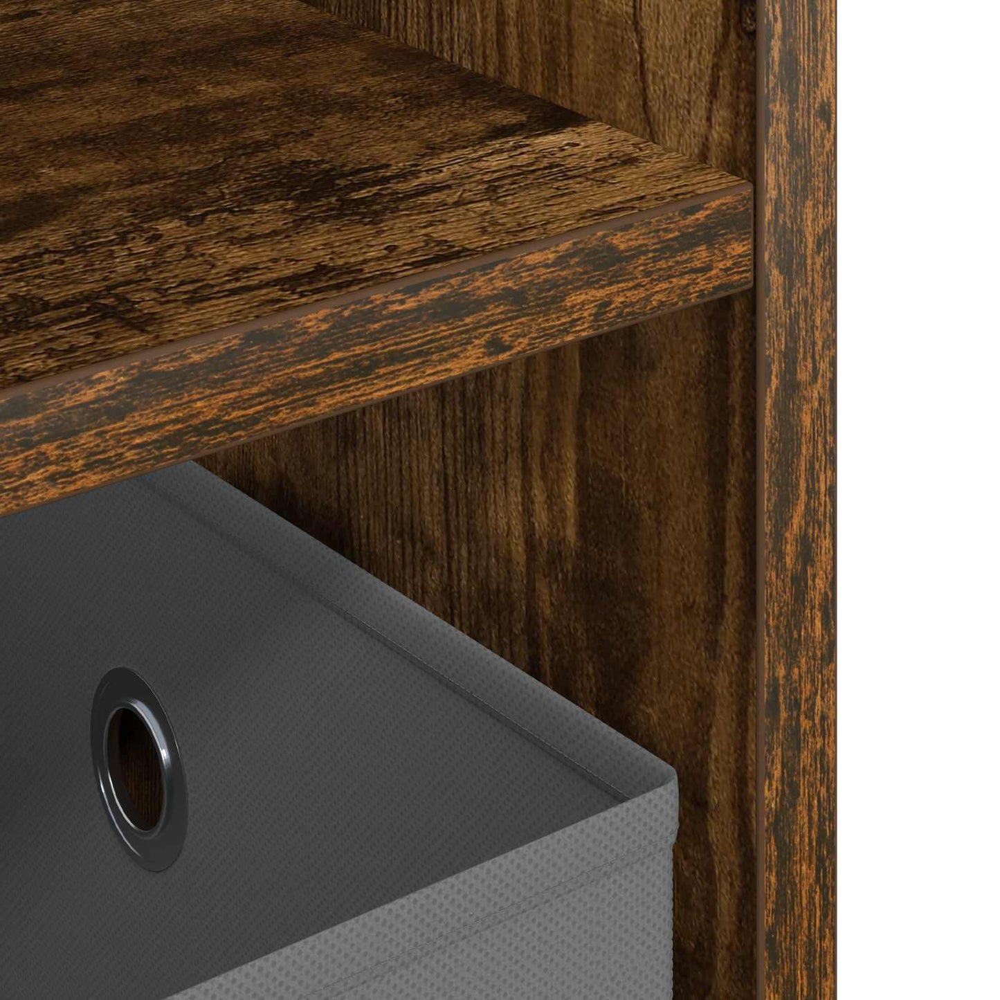 vidaXL TV stand with Drawer Smoked Oak 79 x 40 x 48 cm
