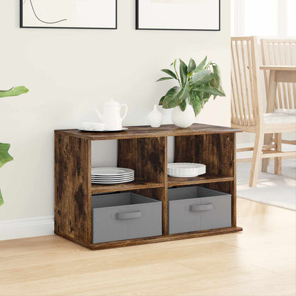 vidaXL TV stand with Drawer Smoked Oak 79 x 40 x 48 cm