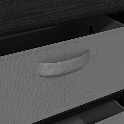 vidaXL Sideboard with Drawer Black Oak 60 x 33.5 x 84 cm