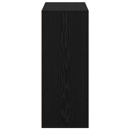 vidaXL Sideboard with Drawer Black Oak 60 x 33.5 x 84 cm
