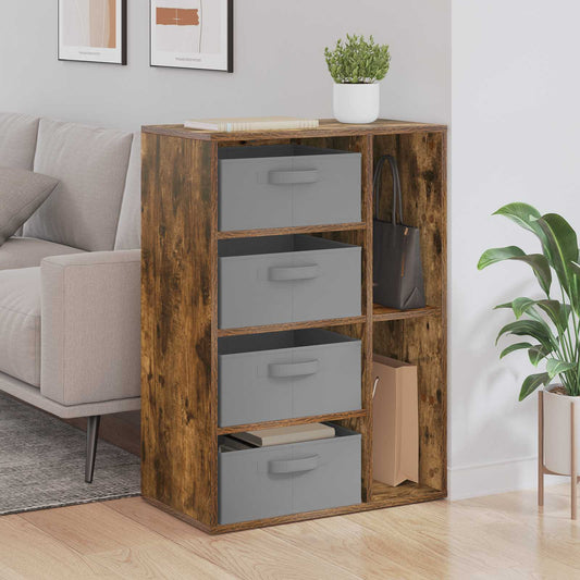 vidaXL Sideboard Smoked Oak 60 x 33.5 x 84 cm