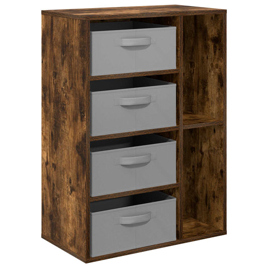vidaXL Sideboard Smoked Oak 60 x 33.5 x 84 cm