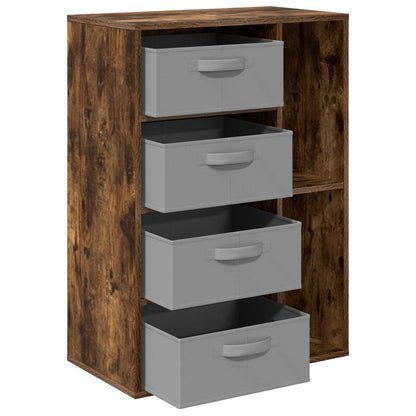 vidaXL Sideboard Smoked Oak 60 x 33.5 x 84 cm