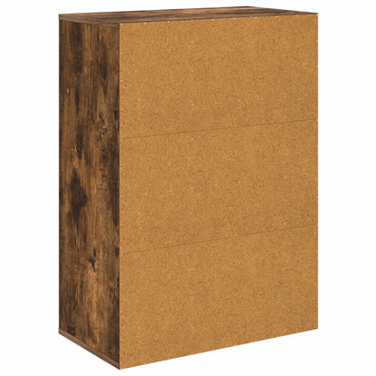 vidaXL Sideboard Smoked Oak 60 x 33.5 x 84 cm