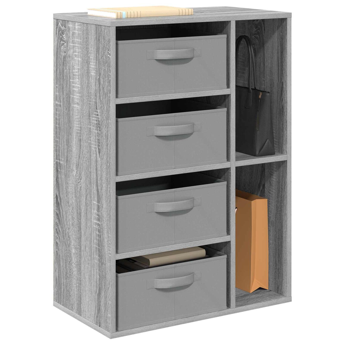 vidaXL Sideboard Grey Sonoma 60 x 33.5 x 84 cm