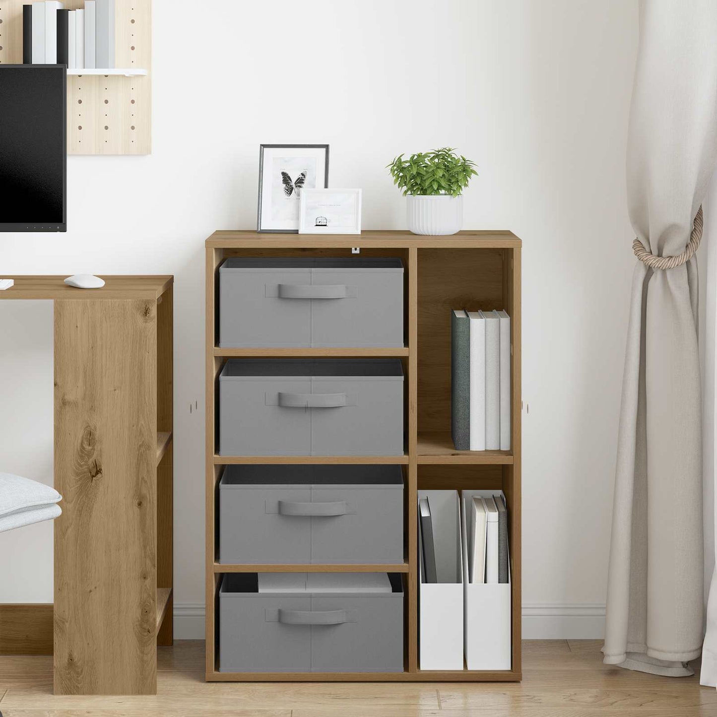 vidaXL Sideboard Artisan Oak 60 x 33.5 x 84 cm