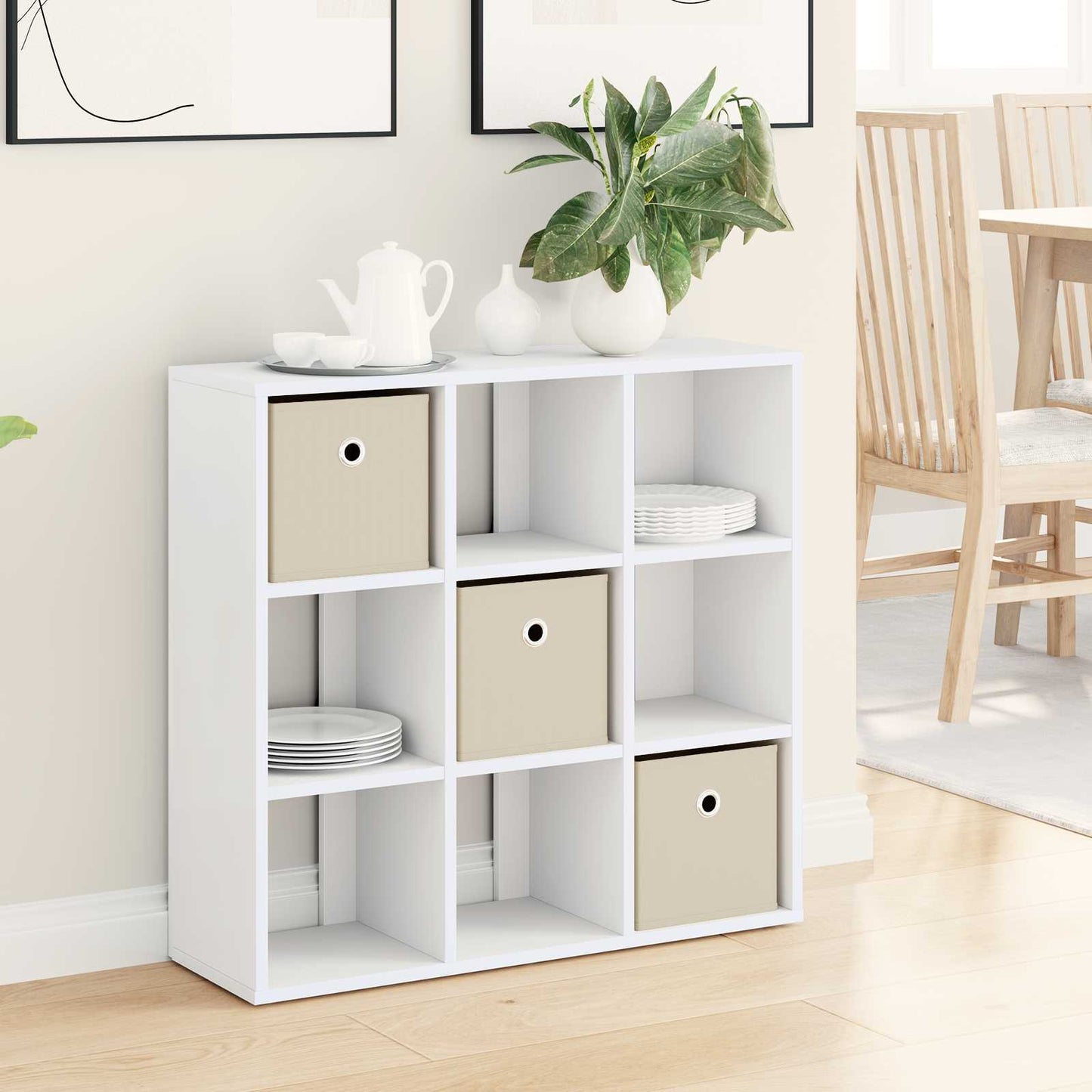 vidaXL Sideboard with Drawer White 73.5 x 24 x 69.5 cm