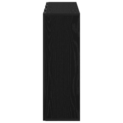 vidaXL Sideboard with Drawer Black Oak 73.5 x 24 x 69.5 cm