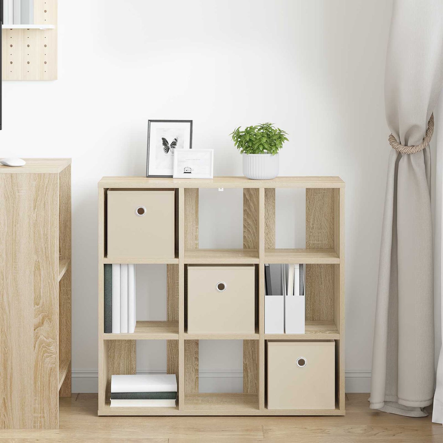 vidaXL Sideboard with Drawer Sonoma Oak 73.5 x 24 x 69.5 cm