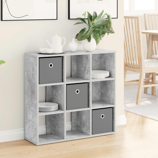 vidaXL Sideboard with Drawer Concrete Grey 73.5 x 24 x 69.5 cm