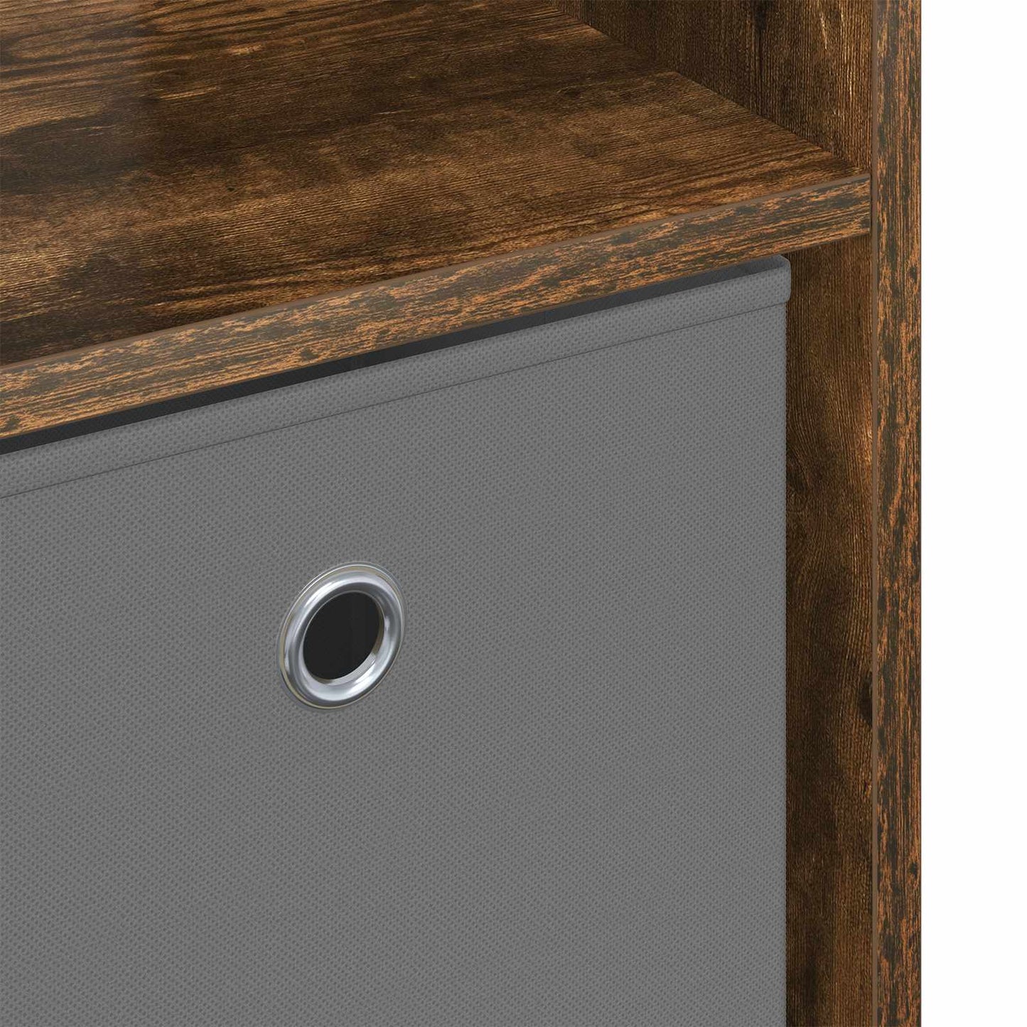vidaXL Sideboard with Drawer Smoked Oak 73.5 x 24 x 69.5 cm