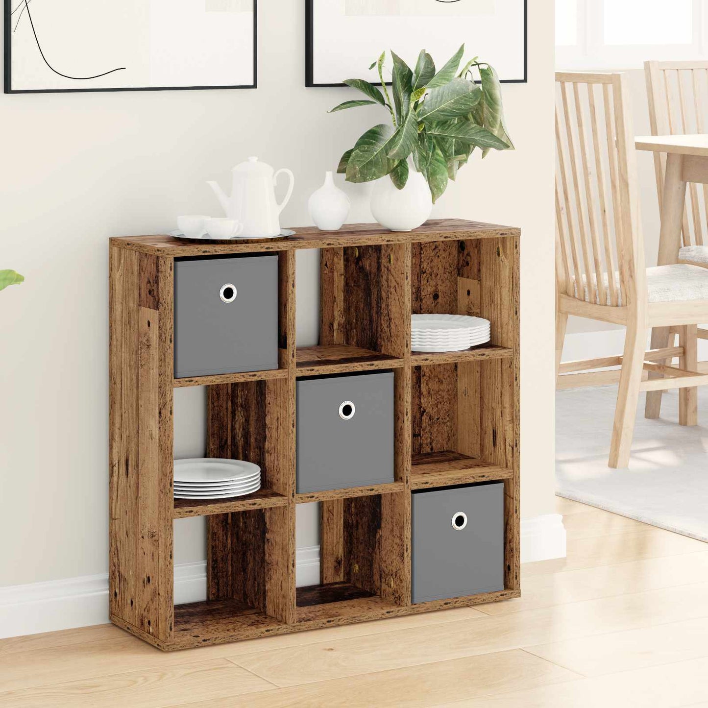 vidaXL Sideboard with Drawer Old Wood 73.5 x 24 x 69.5 cm