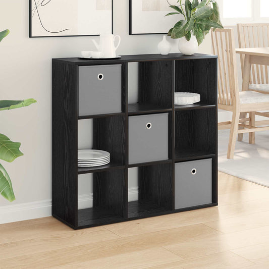 vidaXL Sideboard with Drawer Black Oak 88.5 x 29 x 84.5 cm