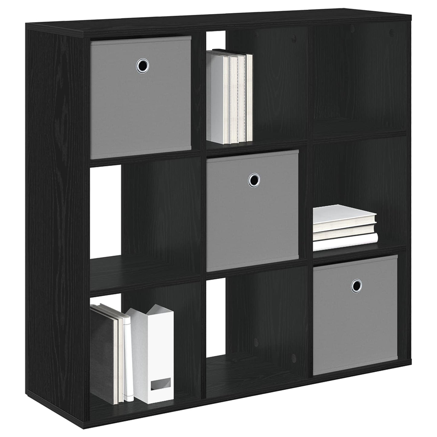 vidaXL Sideboard with Drawer Black Oak 88.5 x 29 x 84.5 cm
