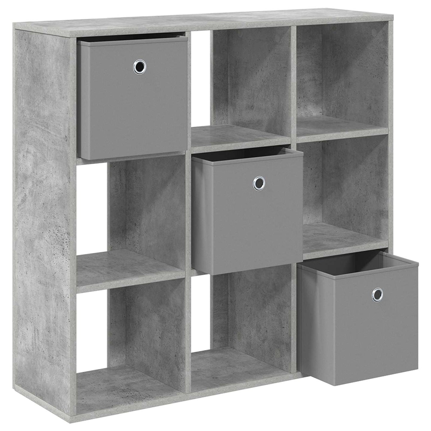 vidaXL Sideboard with Drawer Concrete Grey 88.5 x 29 x 84.5 cm