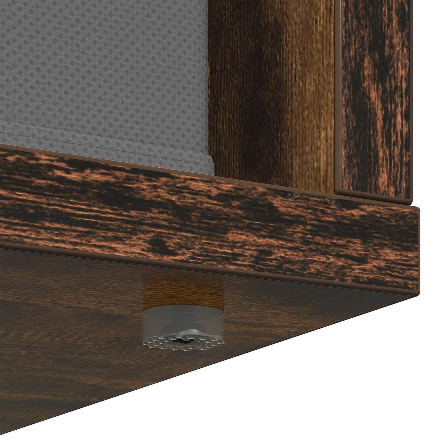 vidaXL Sideboard with Drawer Smoked Oak 88.5 x 29 x 84.5 cm