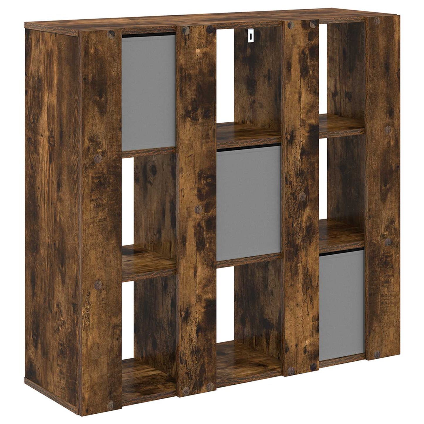 vidaXL Sideboard with Drawer Smoked Oak 88.5 x 29 x 84.5 cm