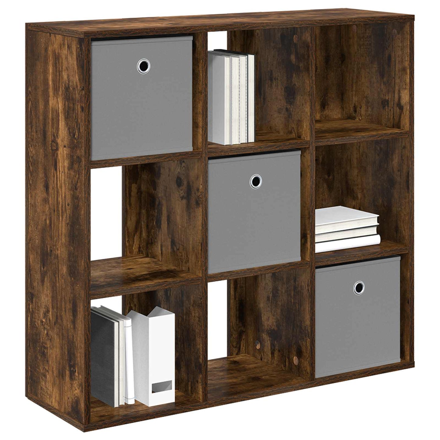vidaXL Sideboard with Drawer Smoked Oak 88.5 x 29 x 84.5 cm