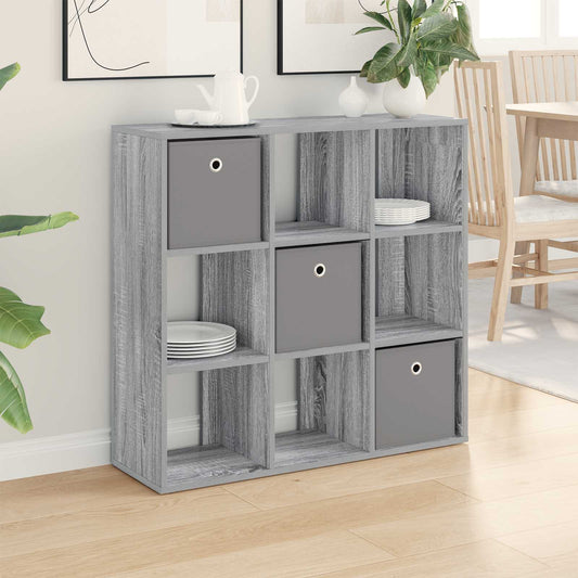 vidaXL Sideboard with Drawer Grey Sonoma 88.5 x 29 x 84.5 cm