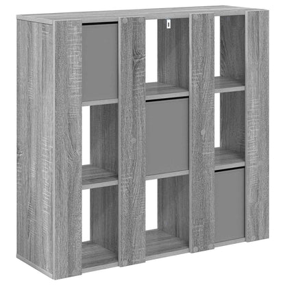 vidaXL Sideboard with Drawer Grey Sonoma 88.5 x 29 x 84.5 cm