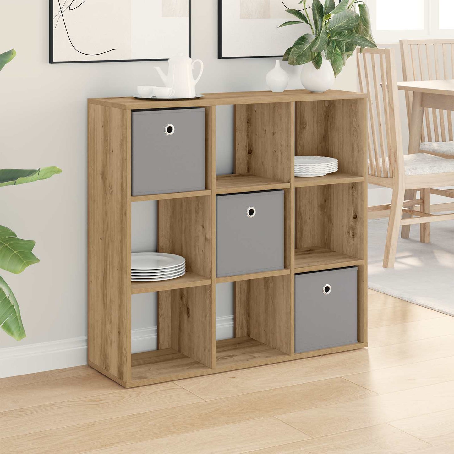 vidaXL Sideboard with Drawer Artisan Oak 88.5 x 29 x 84.5 cm