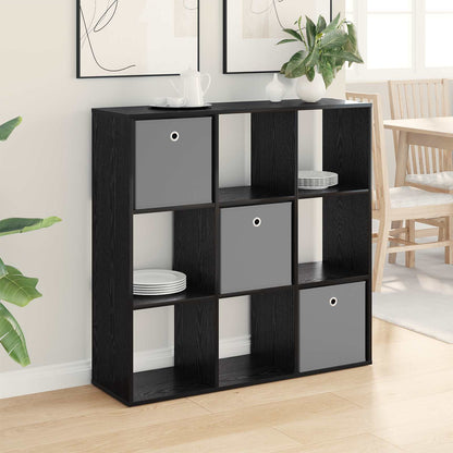 vidaXL Sideboard with Drawer Black Oak 102 x 31 x 99.5 cm