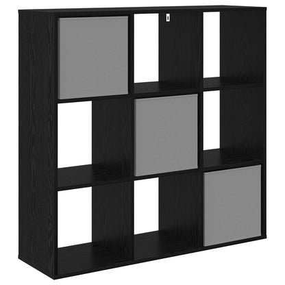 vidaXL Sideboard with Drawer Black Oak 102 x 31 x 99.5 cm